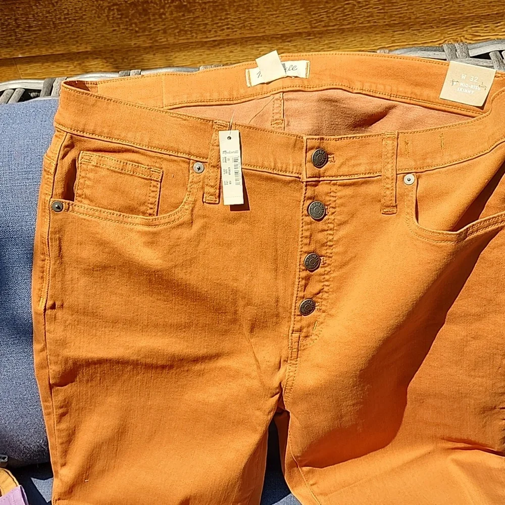 Madewell rust color high ruse skinny size 14/32 - Picture 4 of 5
